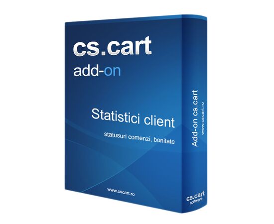 Add-on CS-Cart - Statistici comenzi clienti
